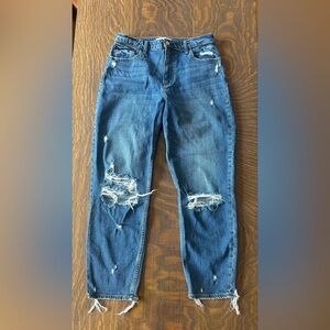 Abercrombie Mom Jean High Rise 29 / 8L long Curve Love